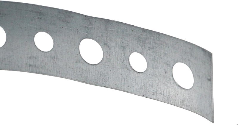 Nicerity Galvanized Metal Pipe Strap 10-Feet Bendable Pipe Hanger Thin Metal Strapping with Holes for Pipe Supports Hanging - Image 5